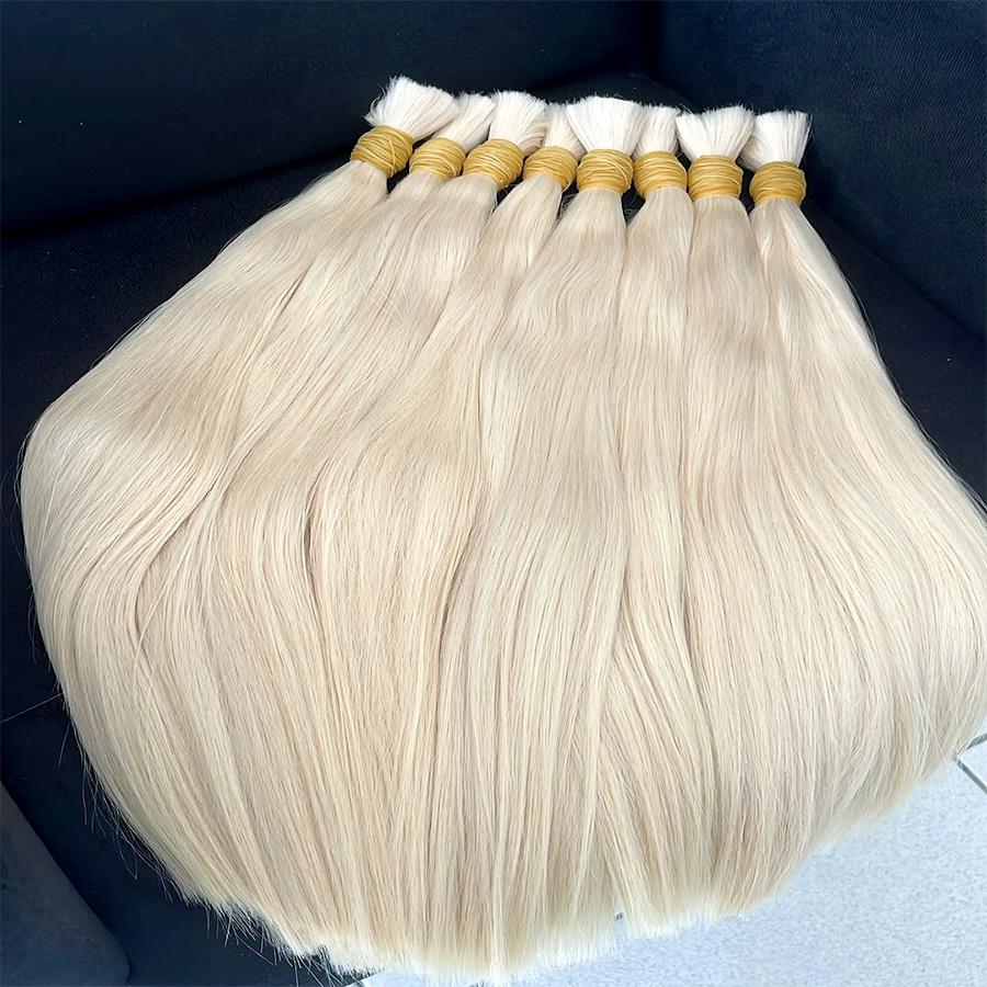 Water Wave Bulk Human Hair For Braiding - 30 pulgadas 99J # Extensiones de