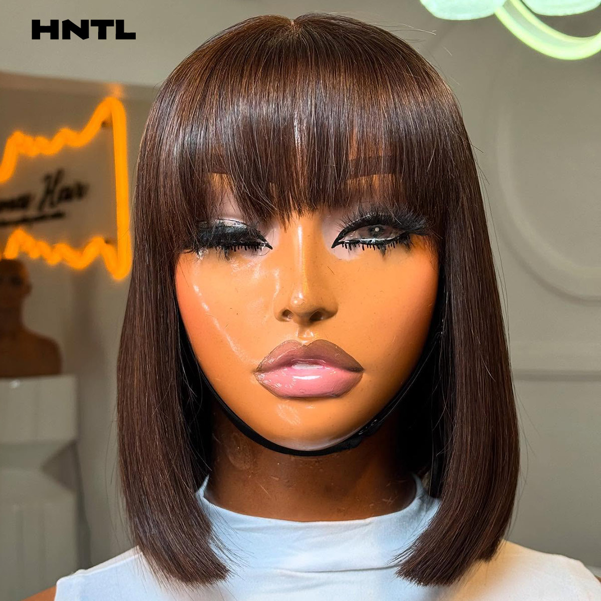 Pre Parted 13X4 Lace Front Bob Wig - Peluca sin pegamento Wear & Go