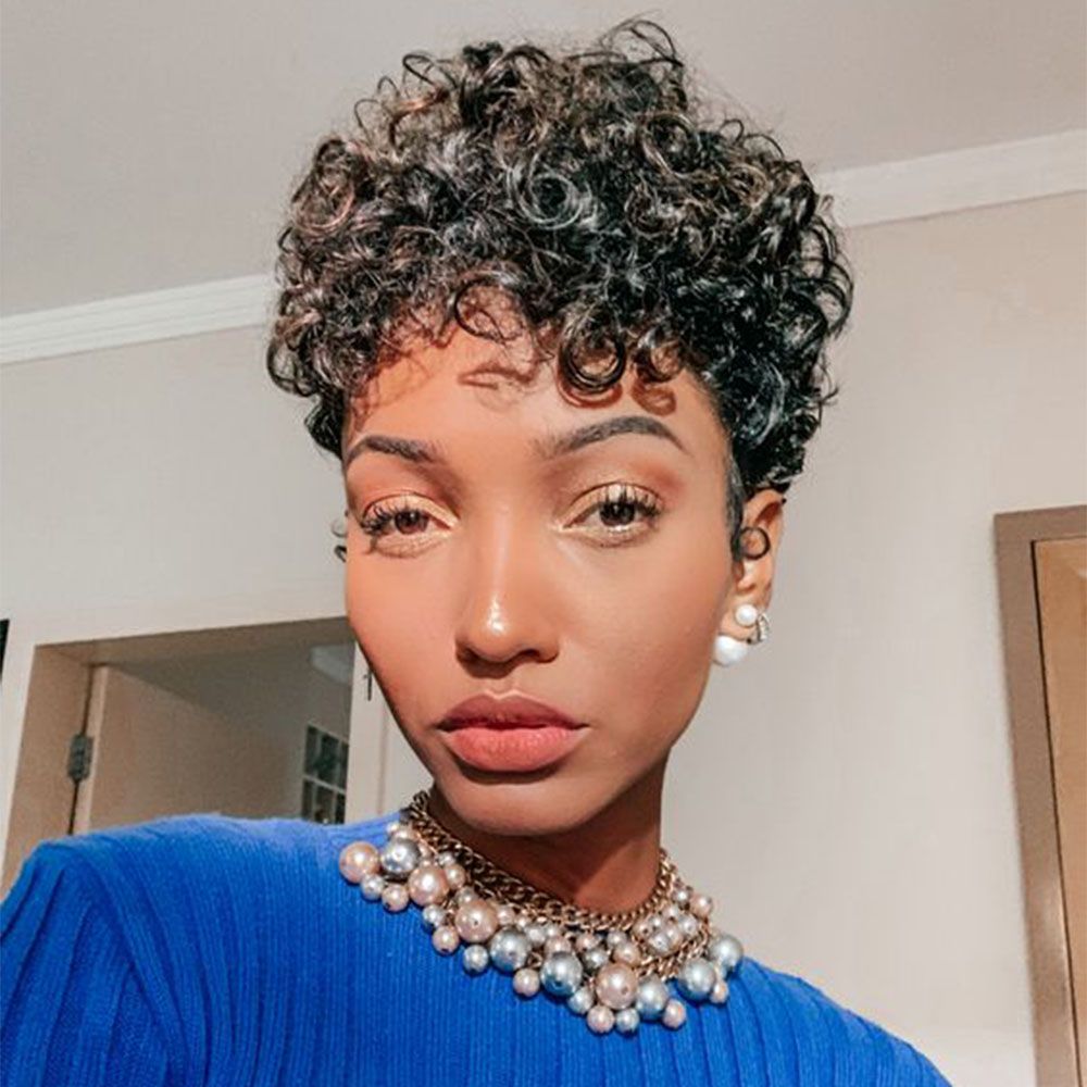 Short Pixie Cut Wig Human Hair Cheap - Peluca corta de corte Pixie, pelucas