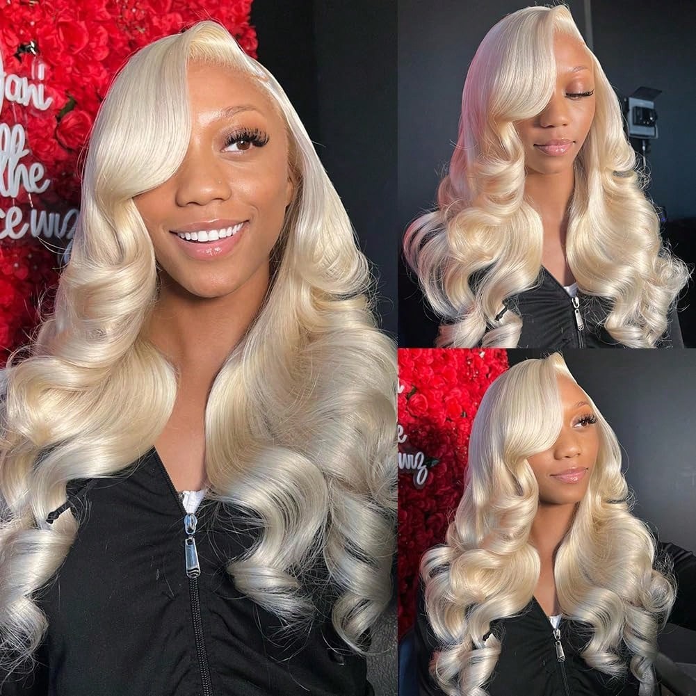 613 Blonde Body Wave Lace Front Wig - Peluca de Cabello Humano 613 con