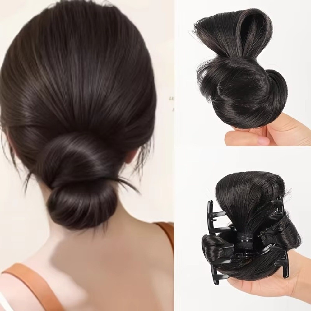 Claw Clip Messy Bun Hair Piece - Peluca de moño de pelo naturalmente