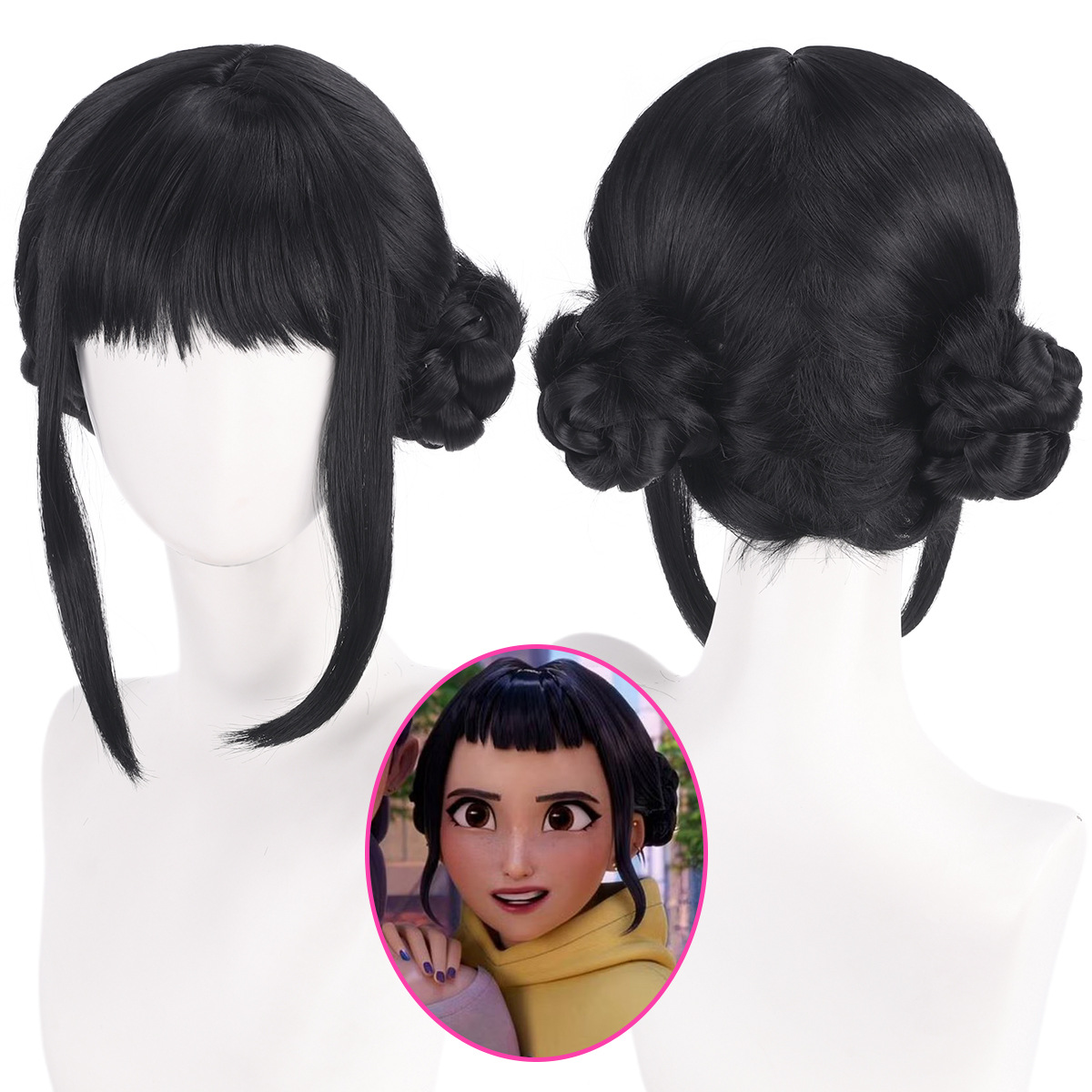 Synthetic Braided Wigs For Black Women - Zoey-Peluca de Cosplay de 33cm para