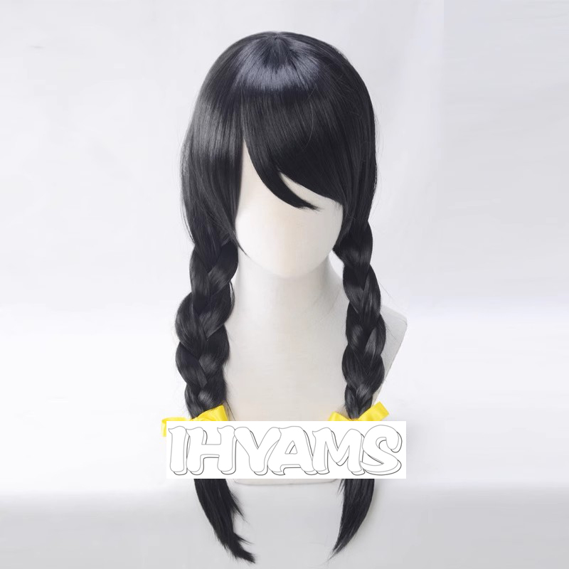 Synthetic Braided Wigs For Black Women - Peluca Bakemonogatari Hanekawa Tsubasa, trenzas negras