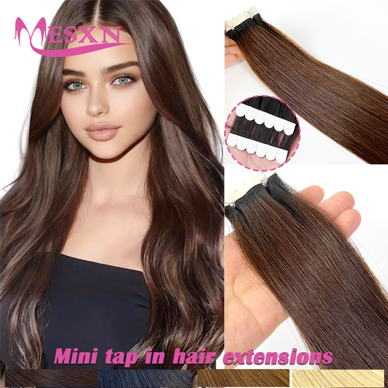 Invisible Tape In Extensions Real Hair - Extensiones de cabello humano con cinta