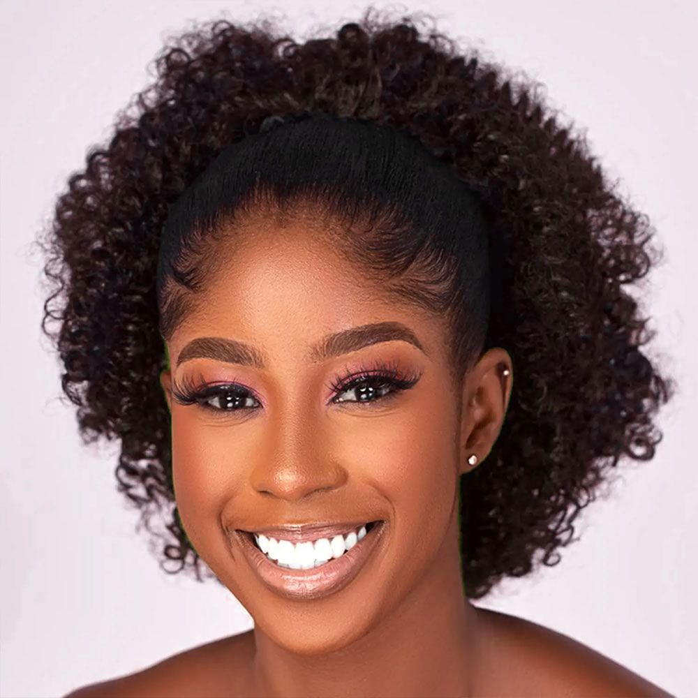 Drawstring Afro Curly Puff Ponytail - Extensión de coleta con cordón ajustable,