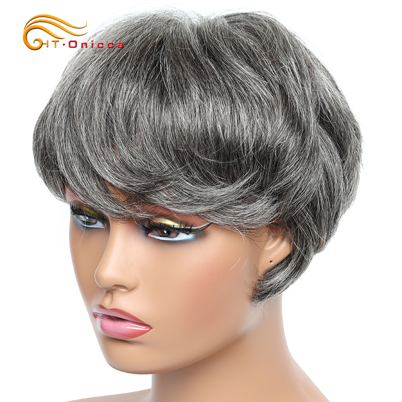 Short Pixie Cut Wig Human Hair Cheap - Peluca corta barata, pelucas de cabello