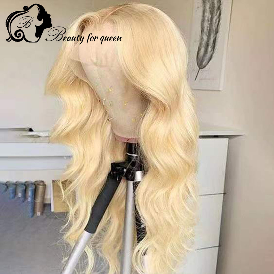 613 Blonde Body Wave Lace Front Wig - Peluca de Cabello Humano Brasileño con