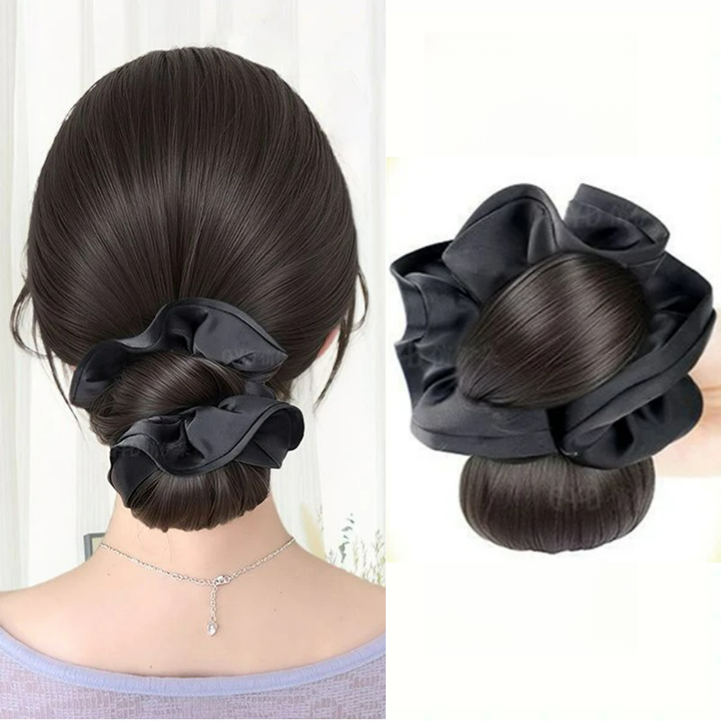 Claw Clip Messy Bun Hair Piece - Nuevo Moño de Pelo Sintético Satinado