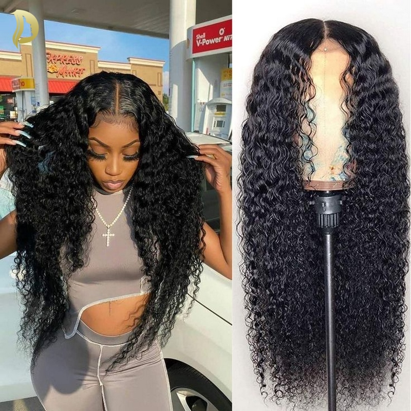 Human Hair Wigs - Peluca Frontal de encaje 13x4 Hd,