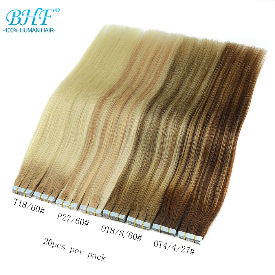 Invisible Tape In Extensions Real Hair - Extensiones de cabello con cinta BHF,