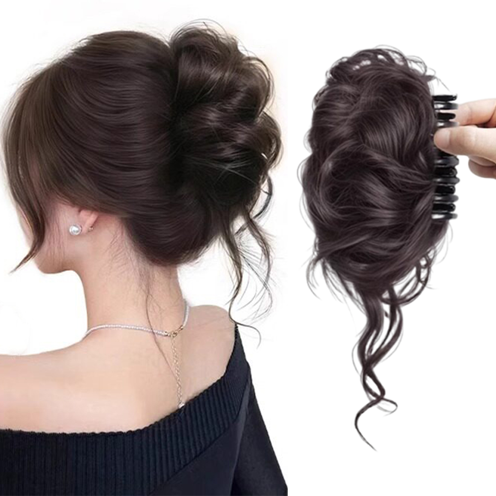 Claw Clip Messy Bun Hair Piece - 1 Pieza de Extensión de Moño