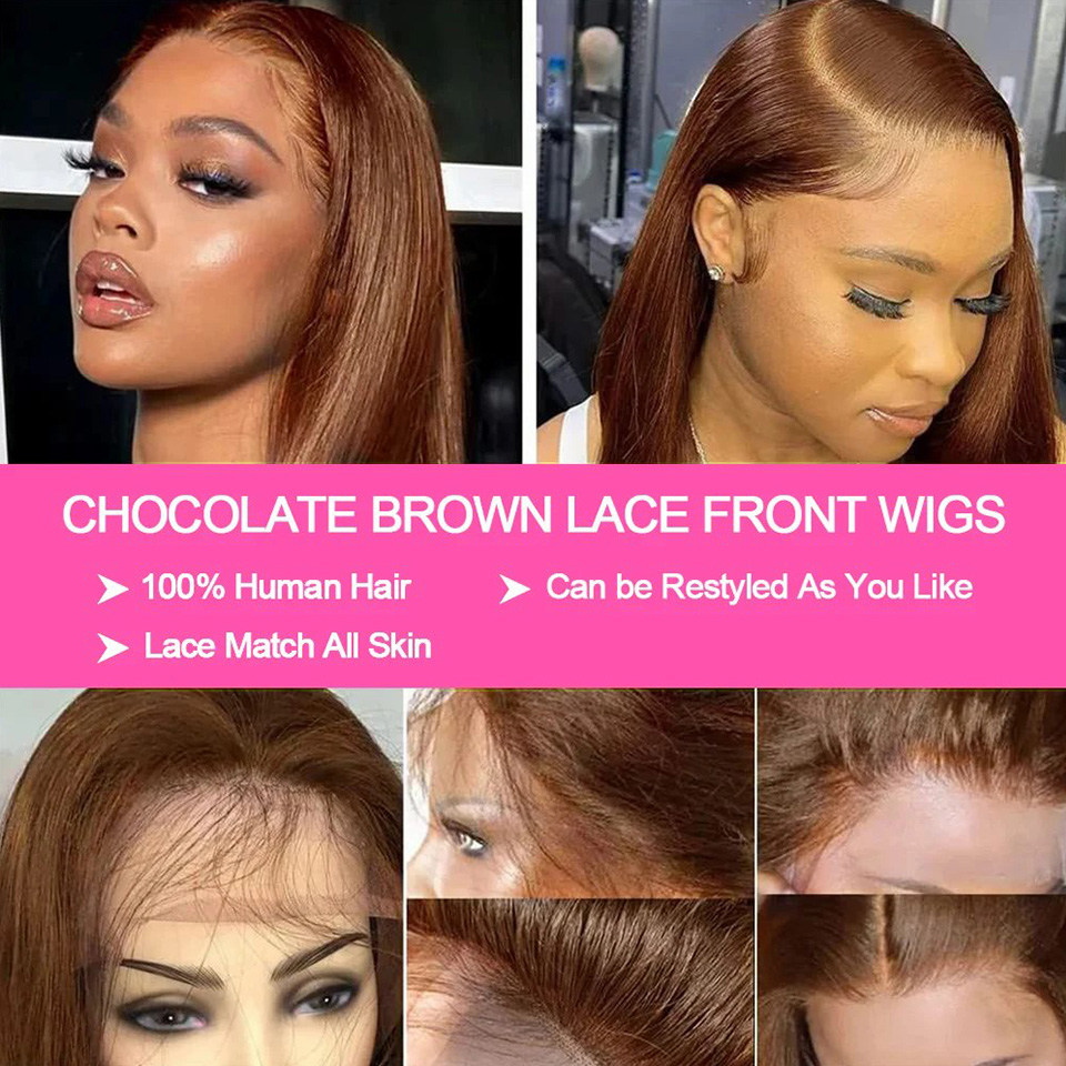 Peluca Bob recta marrón Chocol - Glueless Wear And Go Human Hair Wig reseña y precio