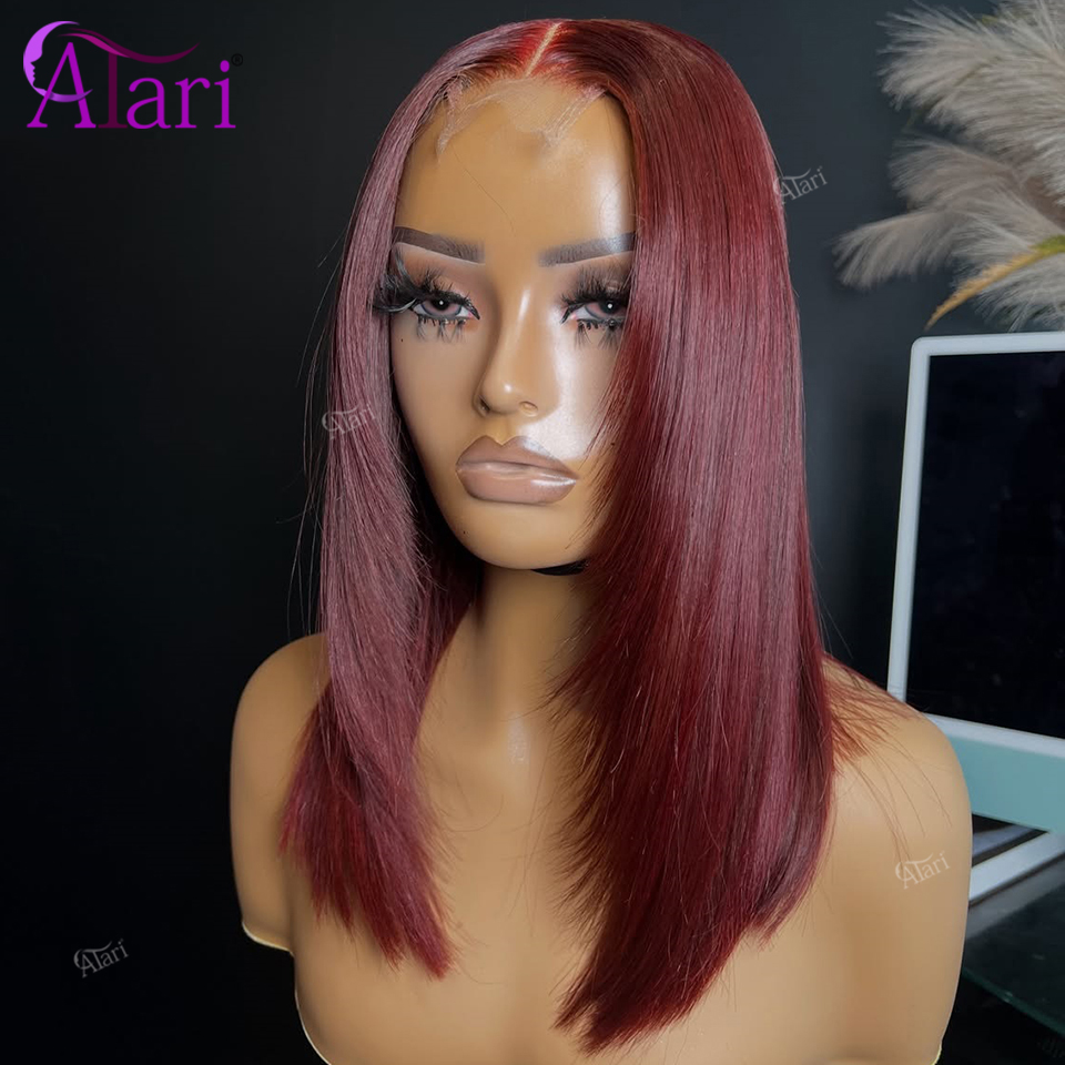Peluca de Cabello Humano Liso  - Pre Parted 13X4 Lace Front Bob Wig reseña y precio