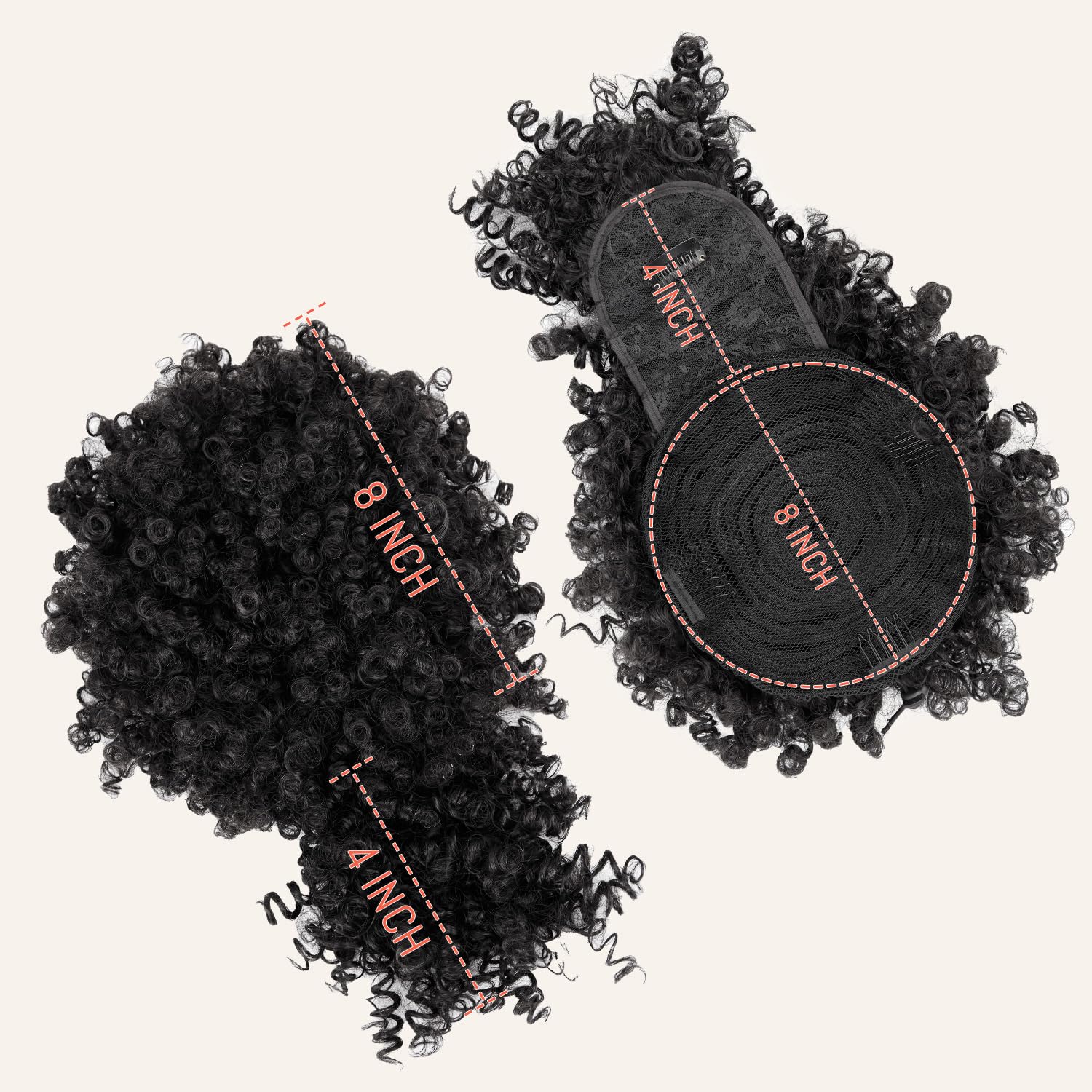 Cola de Caballo Corta con Fleq - Drawstring Afro Curly Puff Ponytail reseña y precio