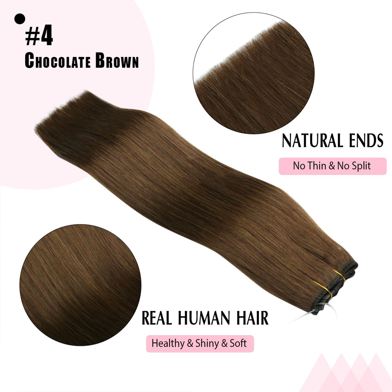 Extensiones de Cabello Halo In - Seamless Clip In Hair Extensions Human Hair reseña y precio
