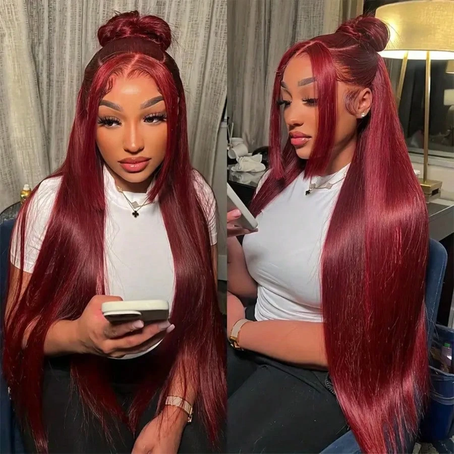 Peluca de Cabello Humano Liso  - Hd Lace Frontal Wig Human Hair Pre Plucked reseña y precio