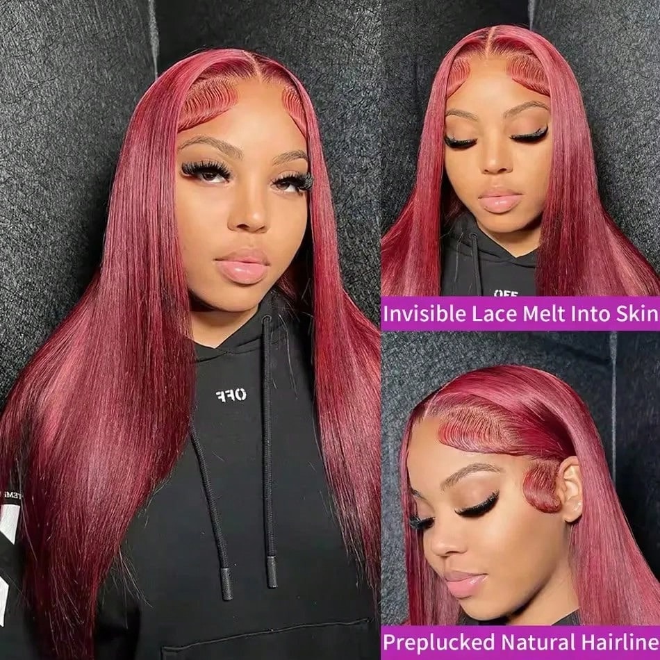 Peluca de Cabello Humano Liso  - Hd Lace Frontal Wig Human Hair Pre Plucked reseña y precio