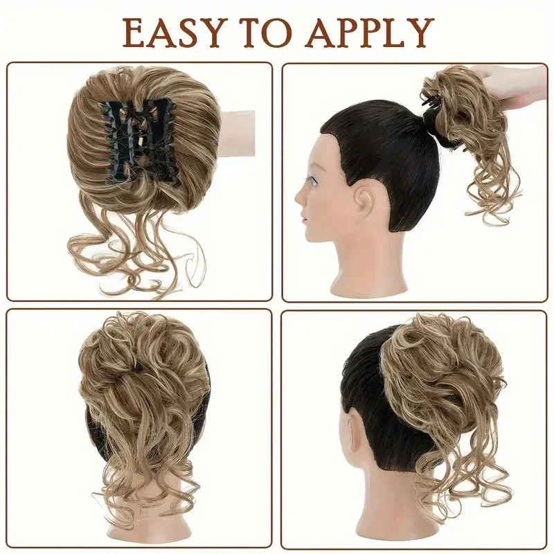 Moño de pelo desordenado para  - Claw Clip Messy Bun Hair Piece reseña y precio