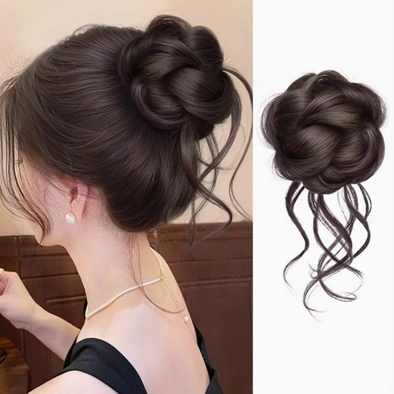 NUEVO Moño de Pelo Sintético,  - Claw Clip Messy Bun Hair Piece reseña y precio