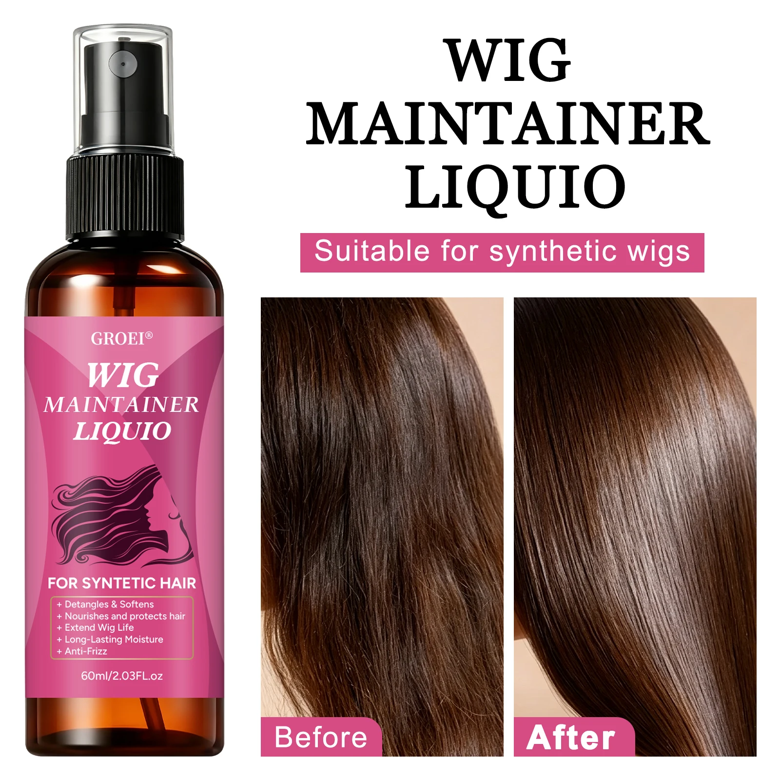 Spray Mantenedor de Pelucas An - Synthetic Wigs reseña y precio