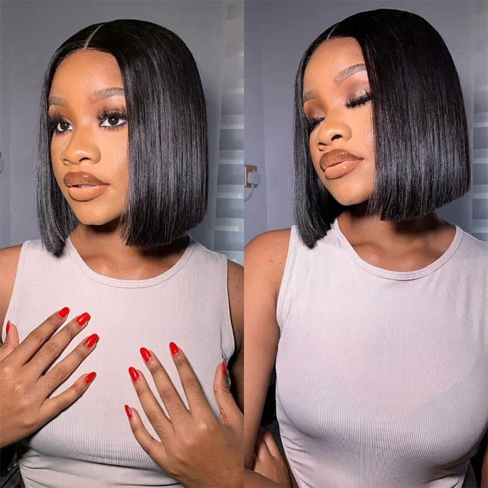 Pelucas de cabello humano liso - Glueless Wear And Go Human Hair Wig reseña y precio