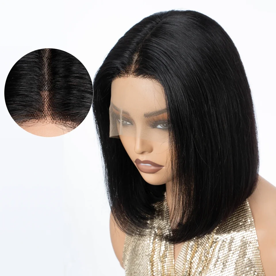 Pelucas de cabello humano liso - Glueless Wear And Go Human Hair Wig reseña y precio