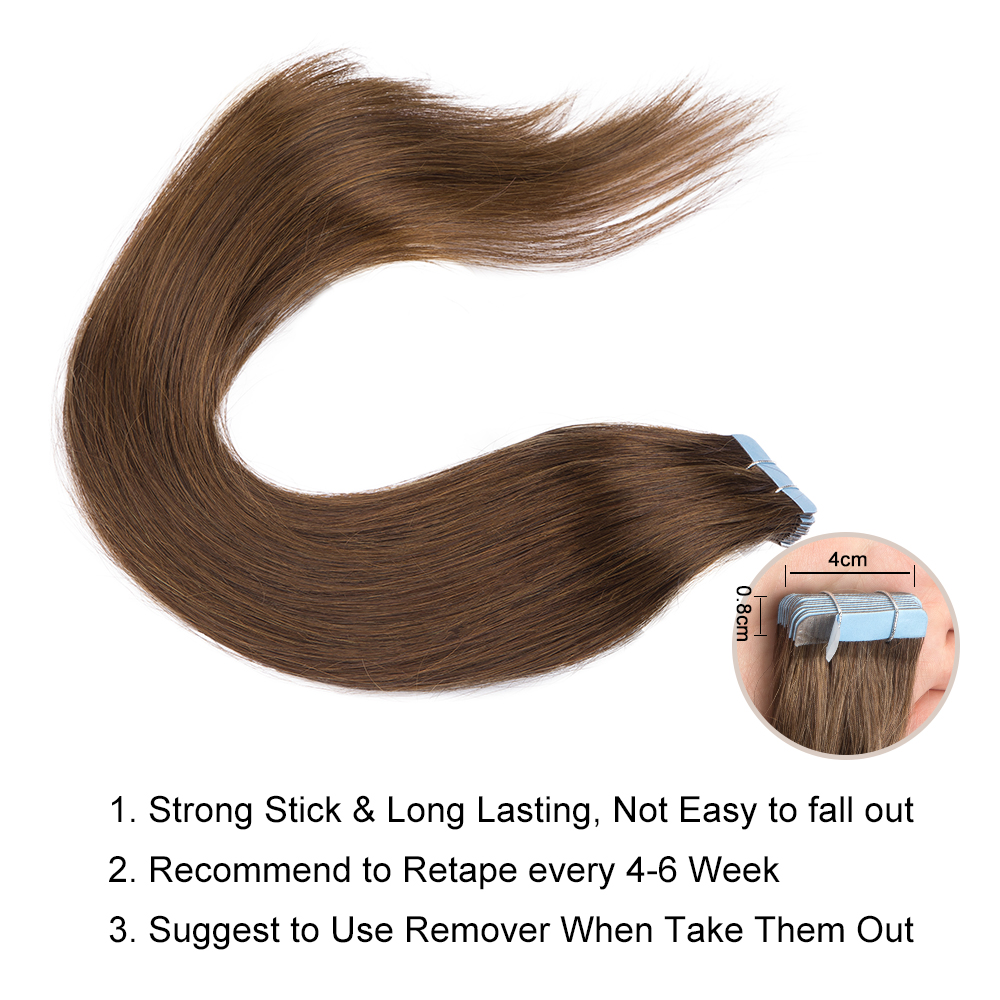 Extensión de cabello humano li - Invisible Tape In Extensions Real Hair reseña y precio