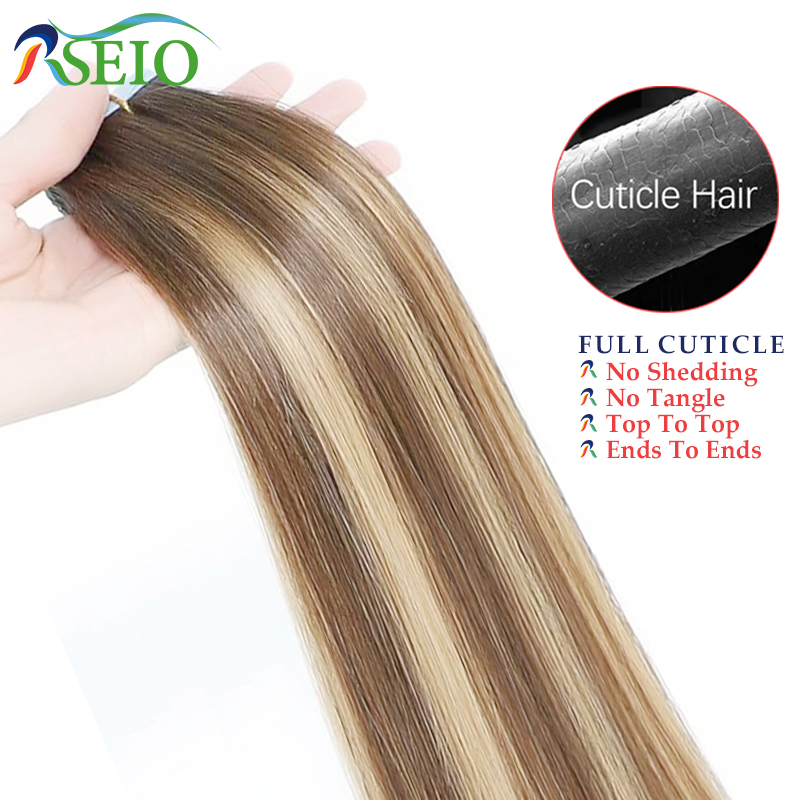 RSEIO-Cinta recta en extension - Invisible Tape In Extensions Real Hair reseña y precio