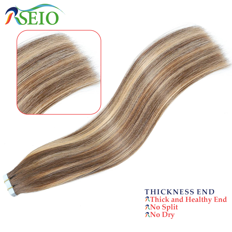 RSEIO-Cinta recta en extension - Invisible Tape In Extensions Real Hair reseña y precio