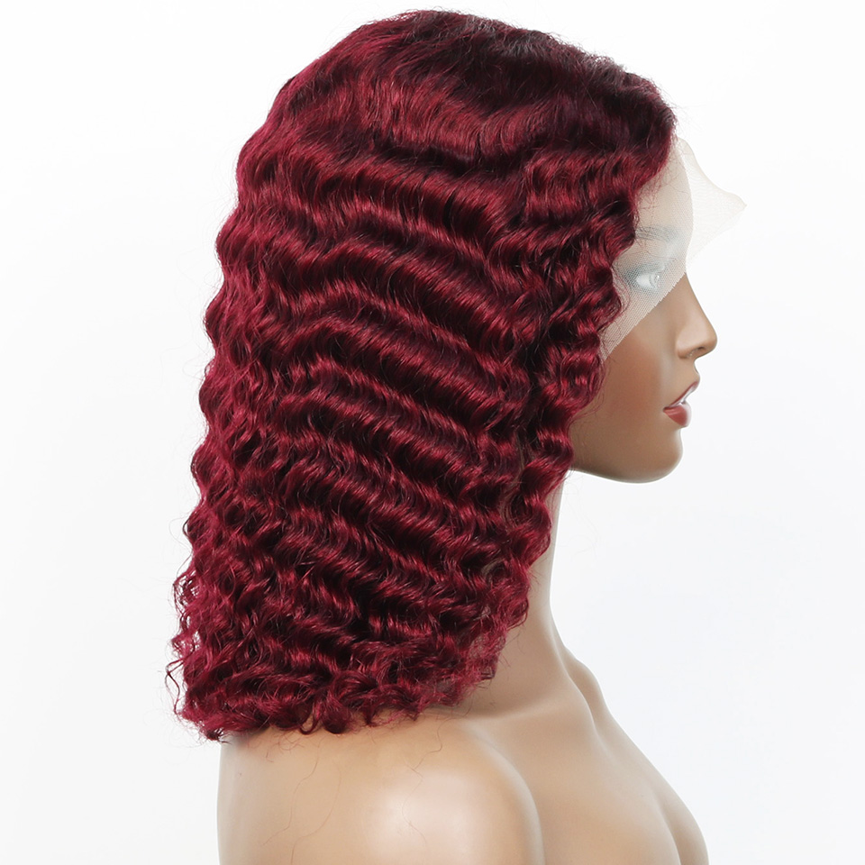 Peluca Bob Corta Ondulada de C - Glueless Wear And Go Human Hair Wig reseña y precio