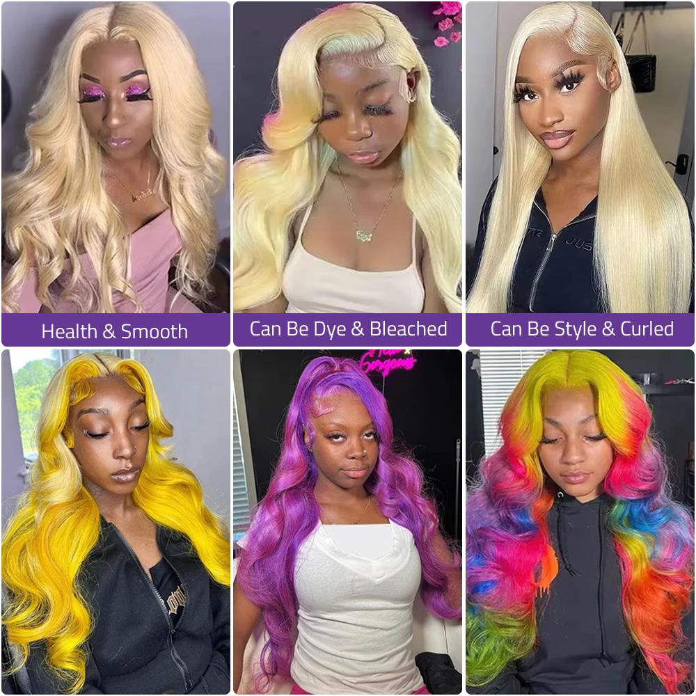 Peluca frontal de encaje trans - 613 Blonde Body Wave Lace Front Wig reseña y precio