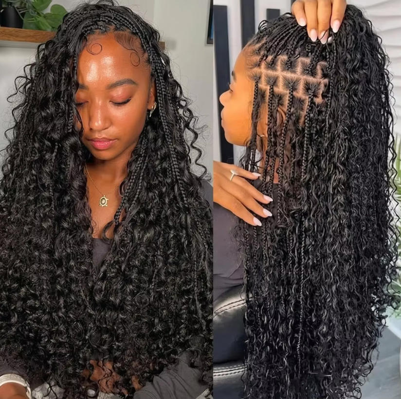 Cabello humano suelto a granel - Water Wave Bulk Human Hair For Braiding reseña y precio