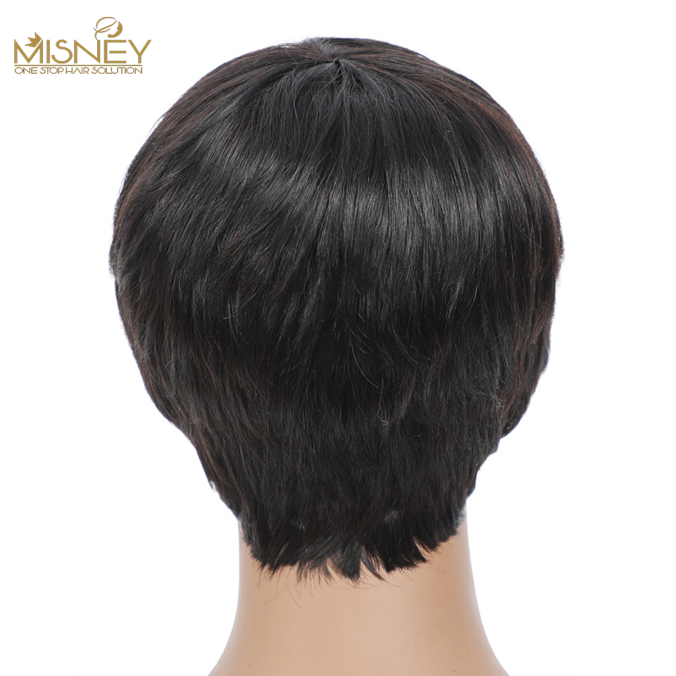 Pelucas de cabello humano bras - Short Pixie Cut Wig Human Hair Cheap reseña y precio