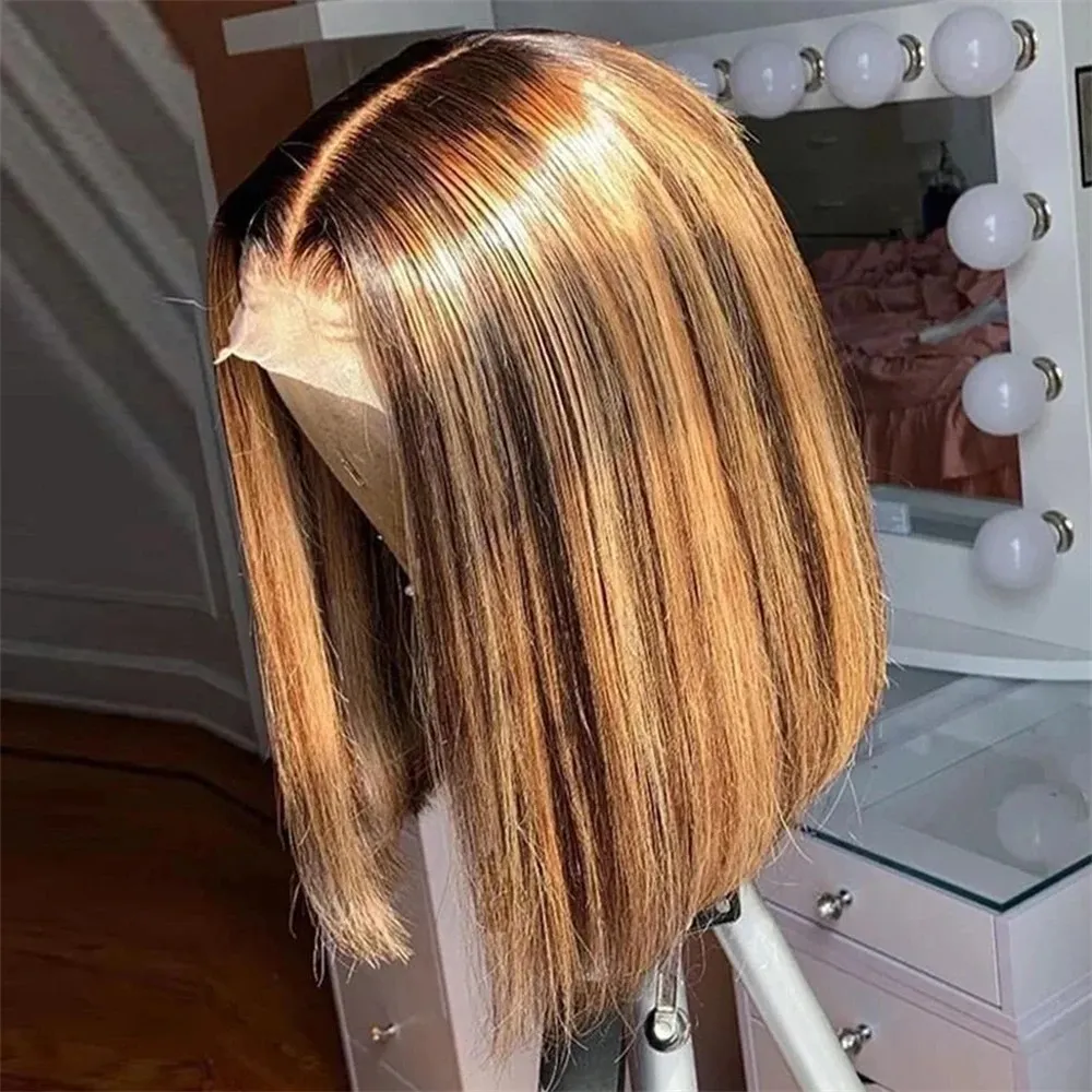 Pelucas Bob Rubias Miel de Cab - Glueless Wear And Go Human Hair Wig reseña y precio