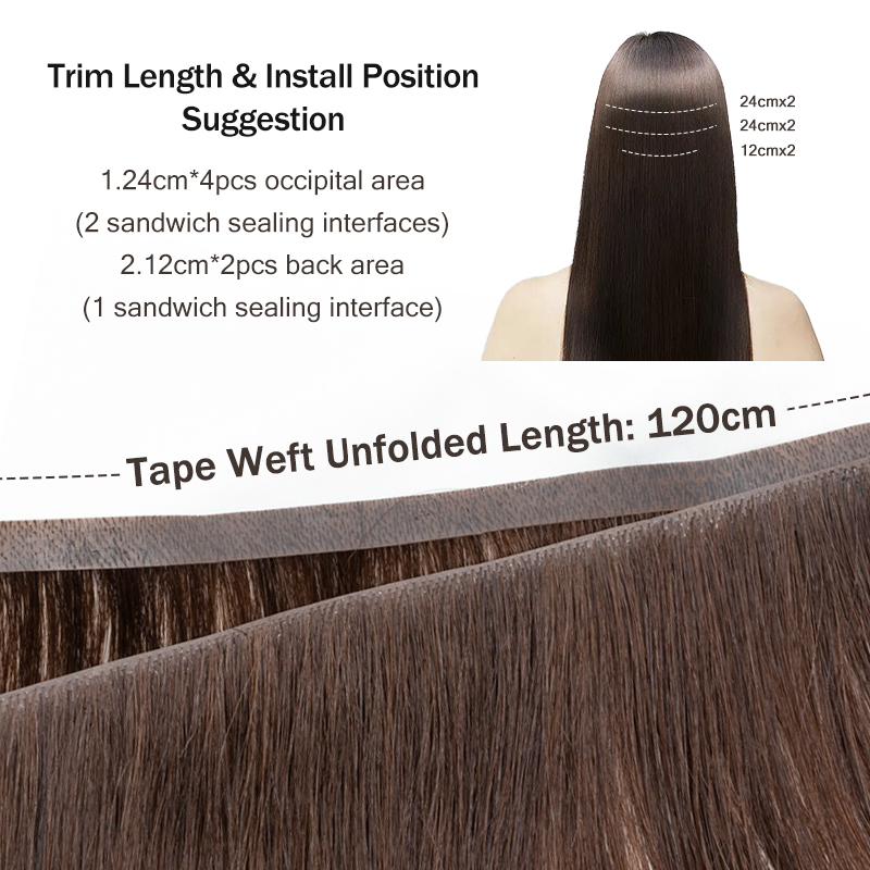 Extensiones de cabello humano  - Invisible Tape In Extensions Real Hair reseña y precio