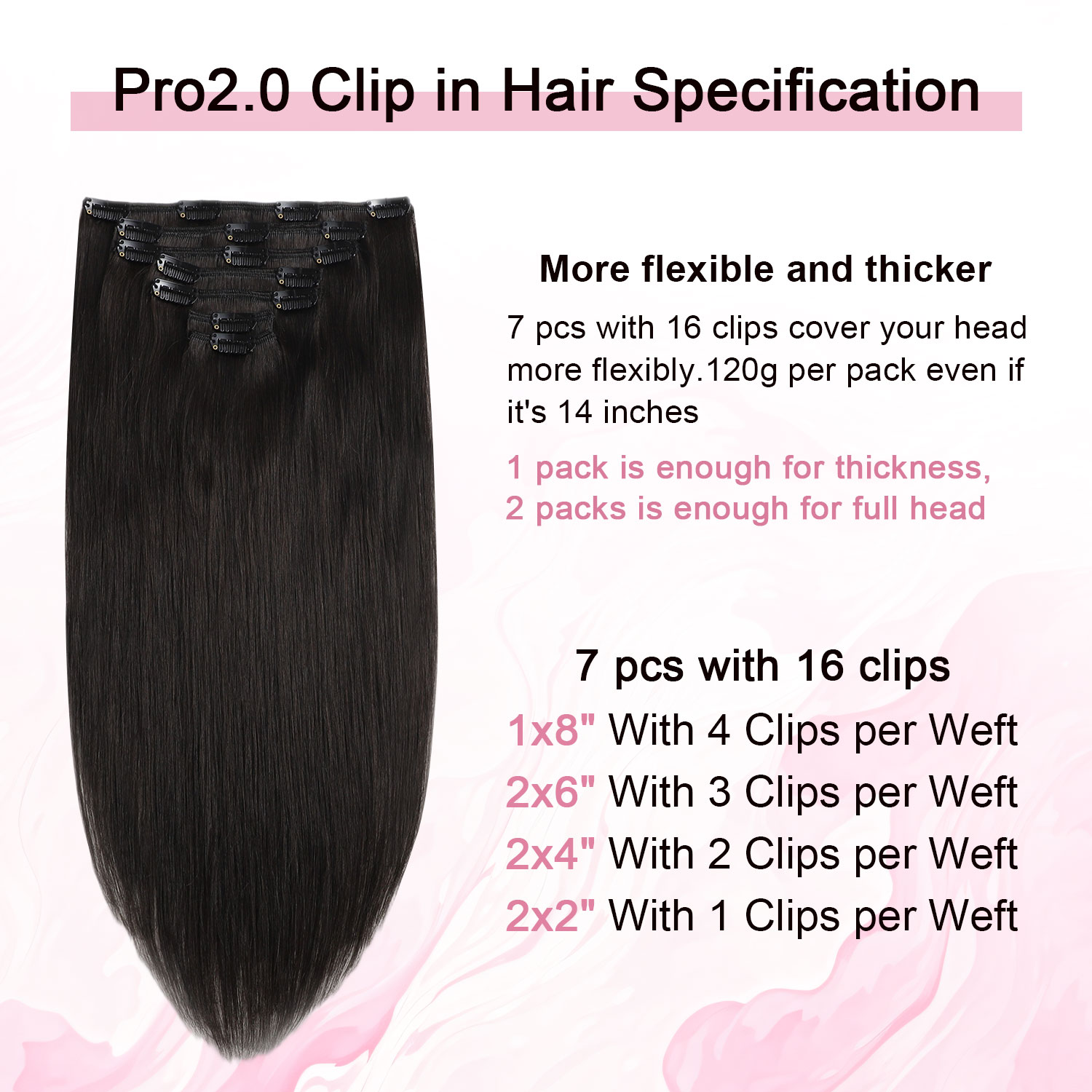 Extensiones de Cabello con Cli - Seamless Clip In Hair Extensions Human Hair reseña y precio