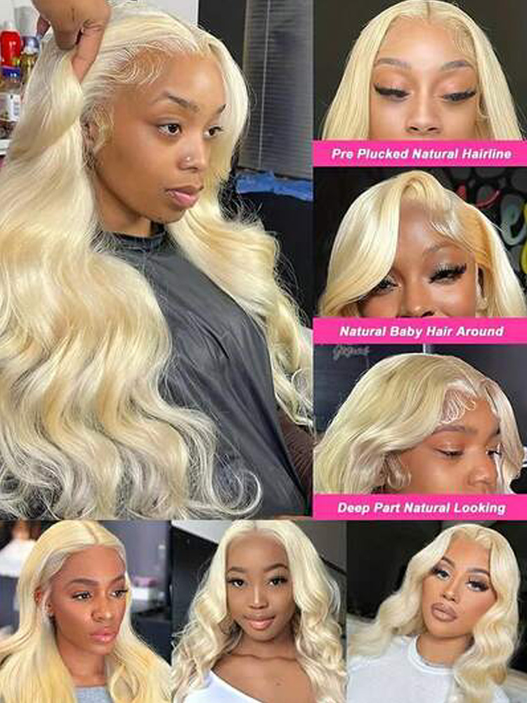 Pelucas de Cabello Humano Colo - 613 Blonde Body Wave Lace Front Wig reseña y precio