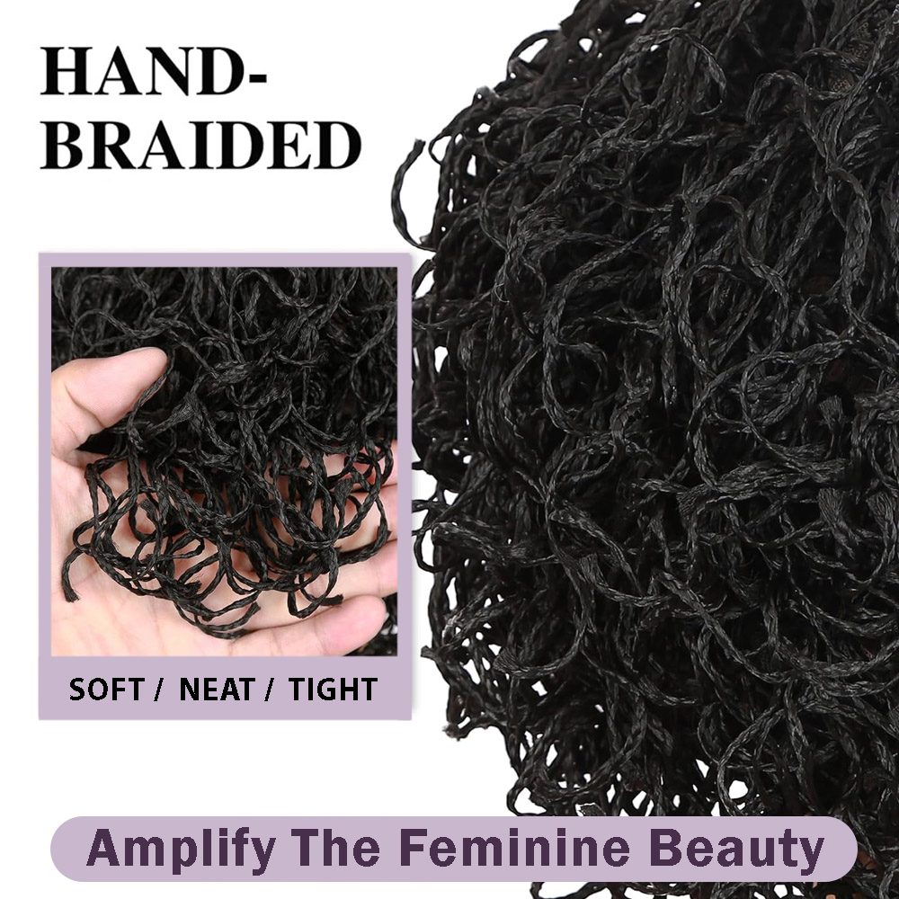 Pelucas trenzadas con caja tor - Synthetic Braided Wigs For Black Women reseña y precio