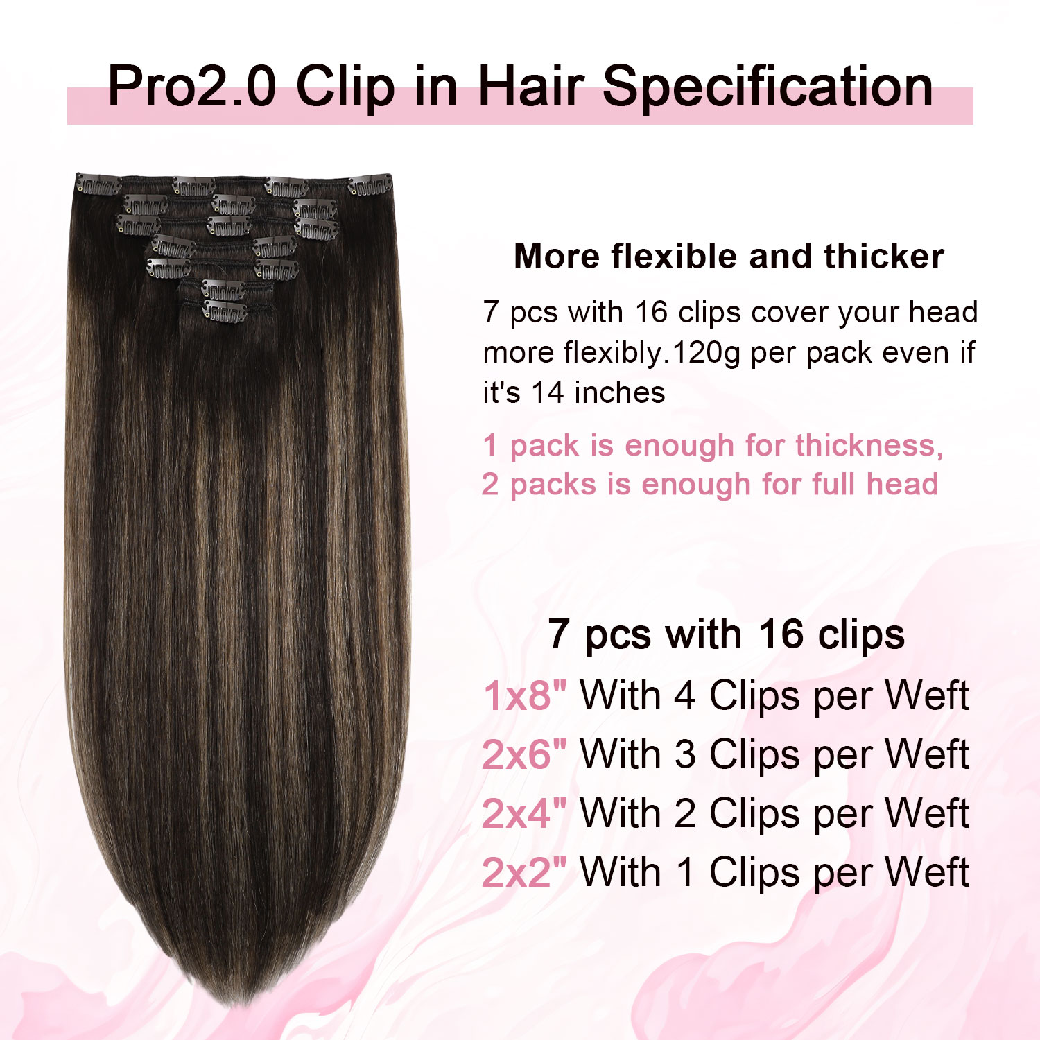 Extensiones de Cabello con Cli - Seamless Clip In Hair Extensions Human Hair reseña y precio