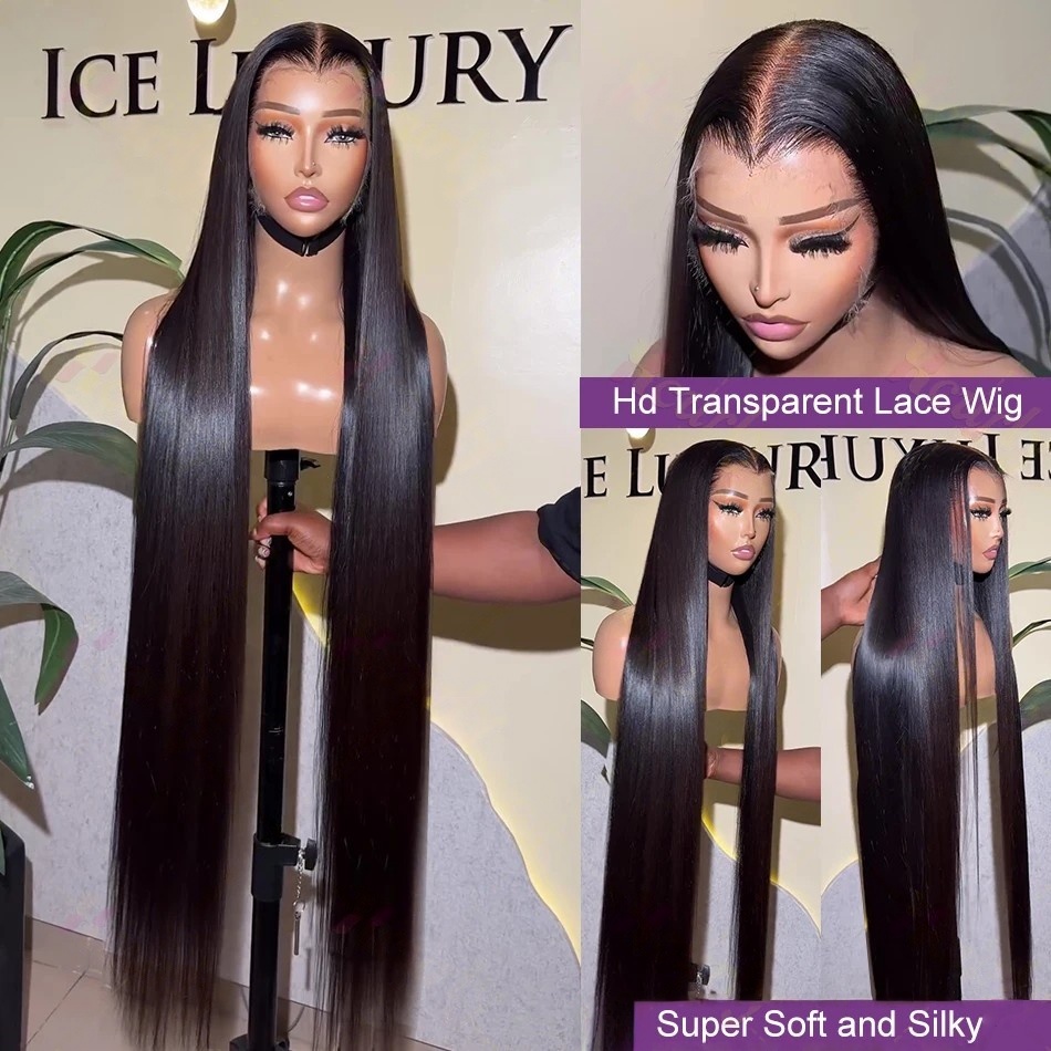 Pelucas de cabello humano liso - Hd Lace Frontal Wig Human Hair Pre Plucked reseña y precio