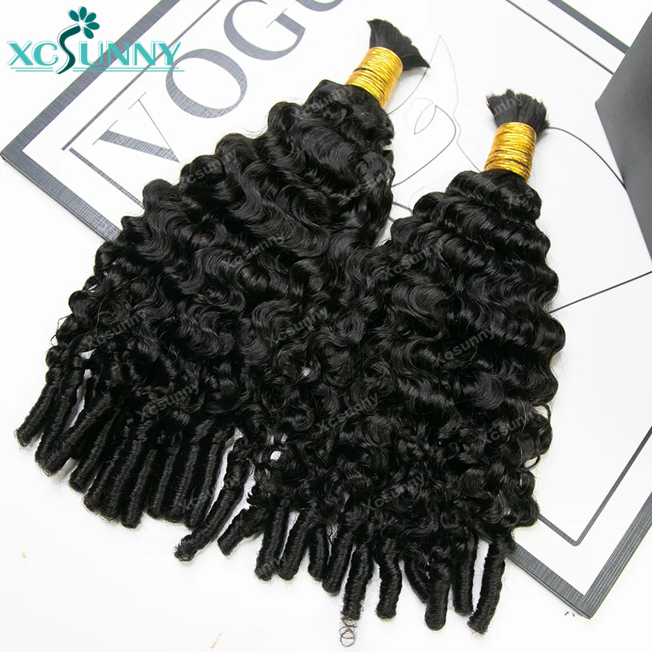 Extensiones de Cabello Humano  - Water Wave Bulk Human Hair For Braiding reseña y precio