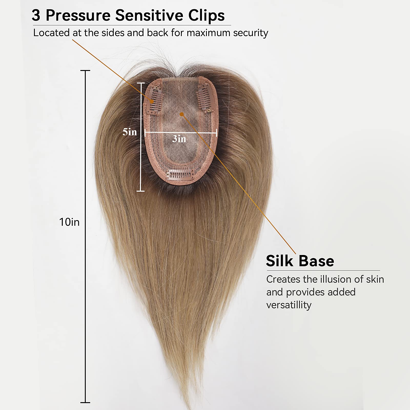 100% adornos de cabello humano - Seamless Clip In Hair Extensions Human Hair reseña y precio