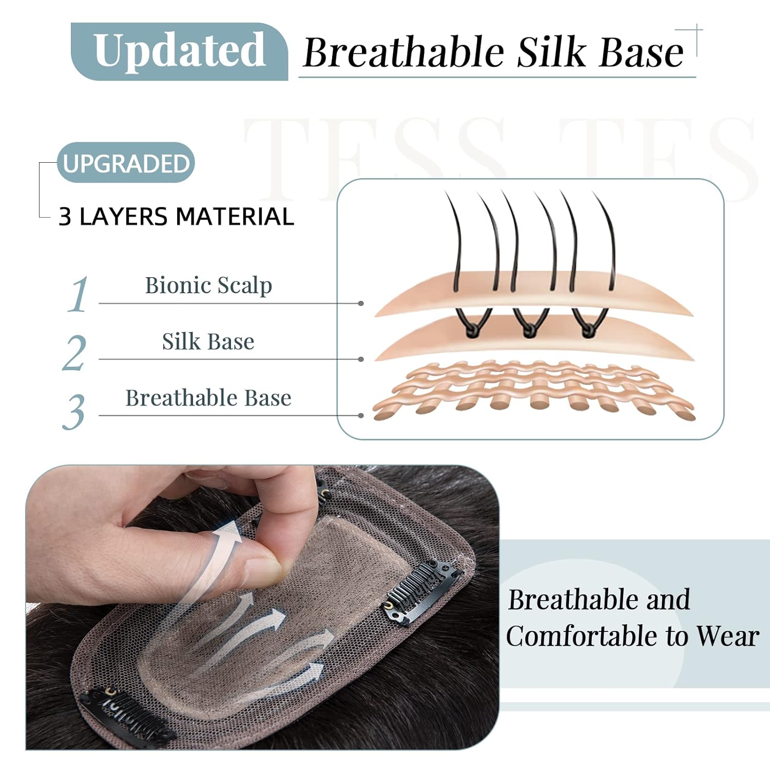100% adornos de cabello humano - Seamless Clip In Hair Extensions Human Hair reseña y precio