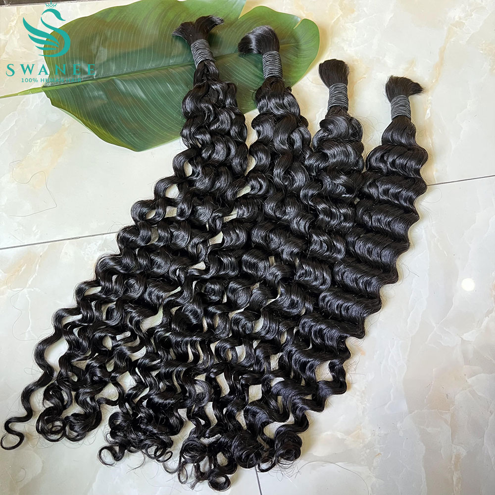 Cabello Humano 100% Natural en - Water Wave Bulk Human Hair For Braiding reseña y precio