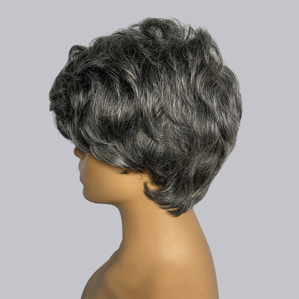 Pelucas de cabello humano con  - Short Pixie Cut Wig Human Hair Cheap reseña y precio