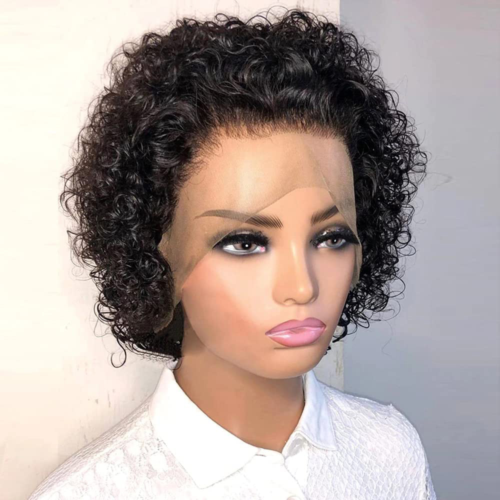 Pelucas Pixie Cut 13x4, Peluca - Short Pixie Cut Wig Human Hair Cheap reseña y precio