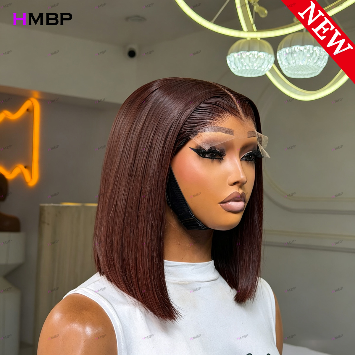 # Peluca Bob Recta Color Casta - Glueless Wear And Go Human Hair Wig reseña y precio