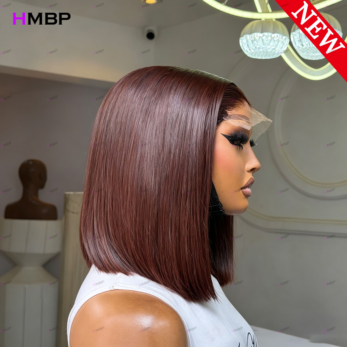# Peluca Bob Recta Color Casta - Glueless Wear And Go Human Hair Wig reseña y precio