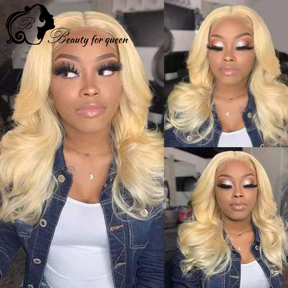 Peluca de Cabello Humano Brasi - 613 Blonde Body Wave Lace Front Wig reseña y precio