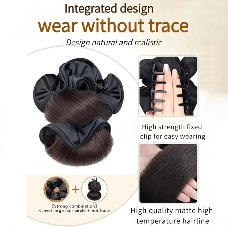Nuevo Moño de Pelo Sintético S - Claw Clip Messy Bun Hair Piece reseña y precio